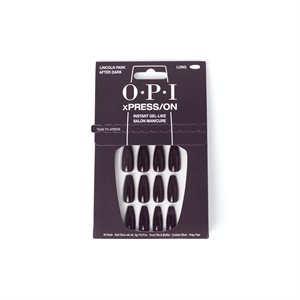 OPI Xpress ON Artificial Nails Lincoln Park After Dark Long Coffin