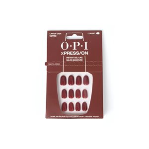 OPI Xpress ON Artificial Nails Linger Over Coffee Classic Round