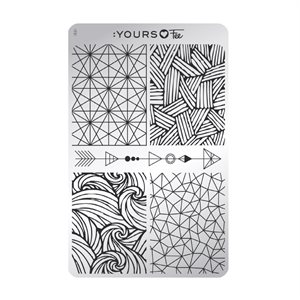 YOURS Loves Fee MODERN GEOMETRY Stamping Plate -