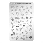 YOURS Loves WinnieIsAwesom RANDOM ROUTE Stamping Plate -