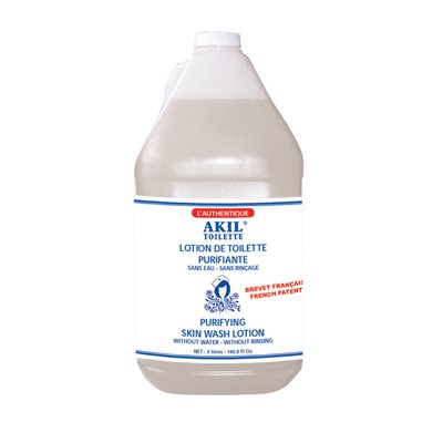 Akileine Akil Toilette Antibacterial Purifying Skin Wash Lotion 1 Gallon +