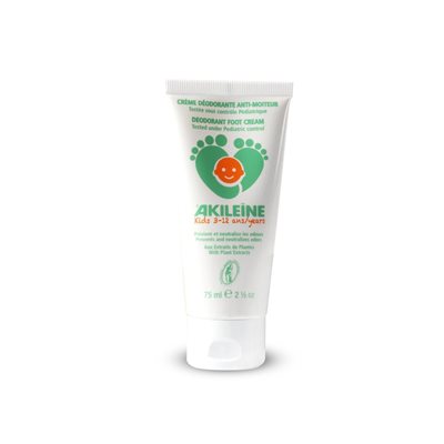 Akileine Anti-Perspiring Deodorant Foot Cream For Kids (3-12) 75ml +