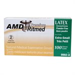 AMD Latex Gloves powder free Extra Small (100)