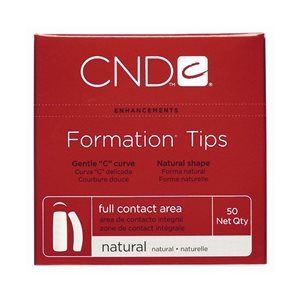 CND FORMATION TIPS NATURAL #1 50pk. Curva C delicada