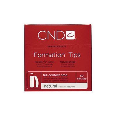CND Formation Tips Natural #9 50pk. Curva C delicada