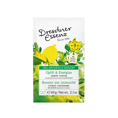 Dresdner Natural and energizing bath salt 60gr (lemon-ginger)