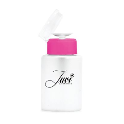Juvi Menda Pump Bottle Pink and White 2 oz -