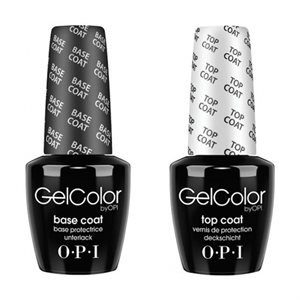 KIT OPI Gelcolor Soak off Gel Base & Top Coat 15 ml each