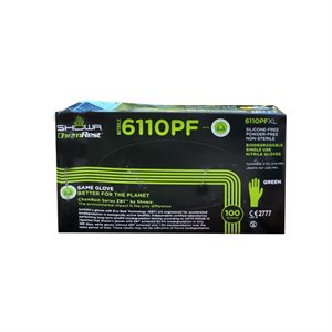 Gants SHOWA Nitril Biodegradable Vert Extra Petit (100)