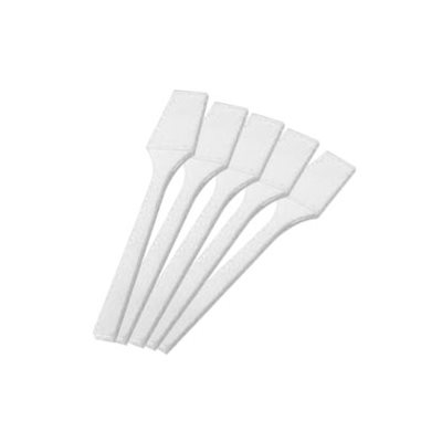 Espátula blanca de plástico con aplicador cuadrado - 25 unidades